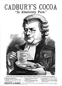 Cadburys Cocoa Is Absolutely Pure. 1888. Creator: Unknown