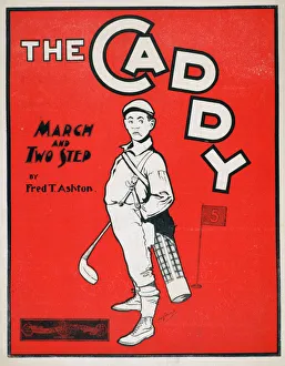 Sarah Fabian Baddiel Prints: The Caddy, sheet music cover, 1900. Artist: Owen T Reeves