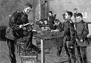 Hugo Karlovich 1860 1953 Prints: At the Cadet Corps, 1894. Creator: Bakmanson, Hugo Karlovich (1860-1953)