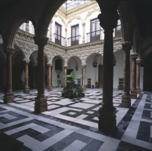 Arquitectura Prints: Cadiz Jerez De LA Frontera Patio Del Palacio Del Marques De Domecq