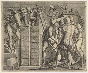 Primaticcio Francesco Collection: Cadmus Founding Thebes, ca. 1543-44. Creator: Master of the Story of Cadmus