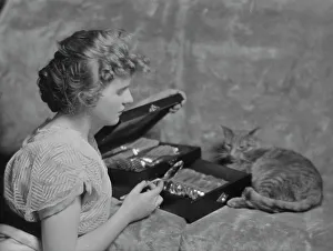 Case Prints: Cadmus, Miss, with Buzzer the cat