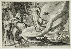 Sowing Prints: Cadmus Sows the Dragon's Teeth Which Turn into Armed Men