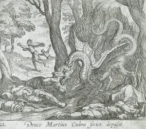 Wilhelm Janson Prints: Cadmus's Men Killed by the Serpent