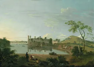 Plein Air Prints: Caernarvon Castle, between 1744 and 1745. Creator: Richard Wilson