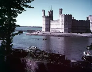 Unesco Prints: Caernarvon Castle, Caernarvon, Wales, c1955. Creator: Arthur Charles Kirby Ware