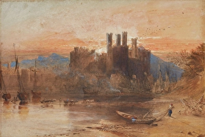 1836 Prints: Caernarvon Castle, North Wales, 1836. Creator: Samuel Palmer