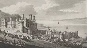 Caernarfon Gwynedd Wales Collection: Caernarvon, from 'Remarks on a Tour to North and South Wales, in the year 1797, November 2, 1799