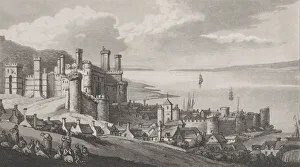 Caernarfon Gwynedd Wales Collection: Caernarvon, from 'Remarks on a Tour to North and South Wales, in the year 1797, November 2, 1799
