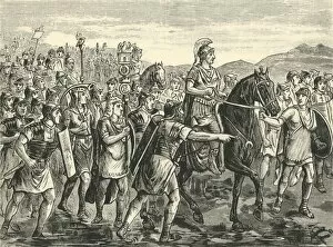 Gaius Julius Caesar Collection: Caesar Crossing the Rubicon, 1890. Creator: Unknown