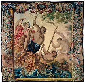Oarsman Collection: Caesar Embarks by Boat to Join His Army from The Story of Caesar and Cleopatra, Flanders