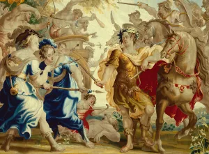 Caesar in the Gallic Wars from The Story of Caesar and Cleopatra, Flanders, c. 1680
