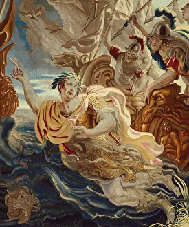 Caesar Throws Himself into the Sea from The Story of Caesar and Cleopatra, Flanders, c