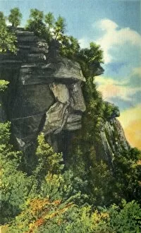Ct Art Collection: Caesars Head, Altitude 3, 227 Feet, Highest Point in South Carolina, 1942. Creator: Unknown