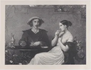 Caf And Xe9 Prints: The Cafe, 1840. Creator: Francois-Joseph-Aimede Lemud