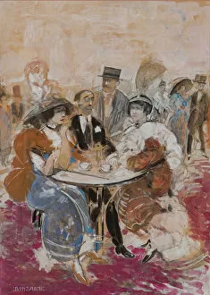 In a cafe, 1912