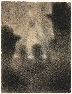 Cafe-concert, 1887-1888. Creator: Georges Seurat (French, 1859-1891)