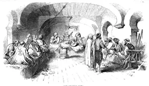 Algerian Prints: Café and Divan, Algiers, 1857. Creator: Unknown