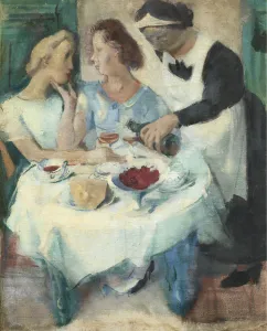 Cafe La Rotonde. Creator: Yakovlev, Alexander Yevgenyevich (1887-1938)