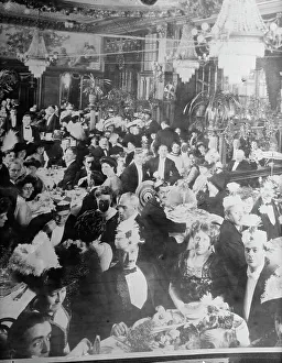 Festivities Prints: Cafe, New Year's Eve, between c1910 and c1915. Creator: Bain News Service