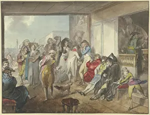Carnival Prints: Cafe on the Piazzetta in Venice, early 19th century. Creator: Johann Heinrich Ramberg
