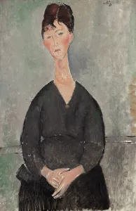 Modigliani Prints: Cafe Singer, 1917. Creator: Modigliani, Amedeo (1884-1920)