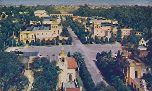 California Pacific International Gallery: Cafe of the World and Casa del Rey Moro, c1935