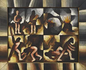 Cain Collection: Cain and Abel (Old Testament cycle), 1918. Creator: Segal, Arthur (1875-1944)