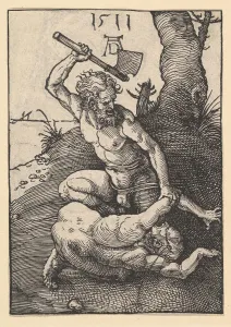 Book Of Genesis Gallery: Cain Killing Abel, 1511. Creator: Albrecht Durer