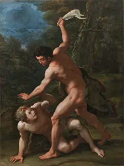 Abel Prints: Cain slaying Abel, End of 17th-Early 18th century. Creator: De Matteis, Paolo (1662-1728)
