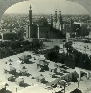 Saladin Prints: Cairo, the City of Romance, N. W. from Saladins Citadel, Egypt, c1930s. Creator: Unknown