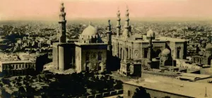 Cairo: General view and Sultan Hassan Mosque, c1918-c1939. Creator: Unknown Cairo: General view and Sultan Hassan Mosque, c1918-c1939. Creator: Unknown