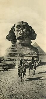 Chephren Gallery: Cairo - The Great Sphinx, c1918-c1939. Creator: Unknown