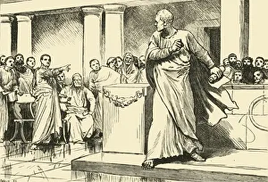 Accusation Gallery: Caitline at Bay, 1890. Creator: Unknown