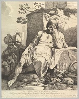Bad Mood Gallery: Caius Marius on the Ruins of Carthage, January 20, 1782. Creator: Robert Blyth