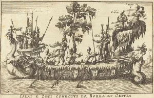 Galley Prints: Calai e Zeti condotti da Borea et Oritia. Creator: Balthasar Moncornet