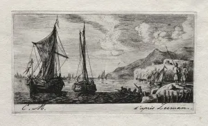 Charles Meryon French Prints: Calais - Flushing Boats, 1850. Creator: Charles Meryon (French, 1821-1868)
