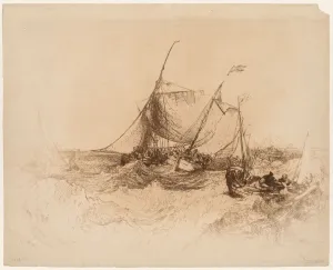 1818 1910 Prints: Calais Pier. Creator: Francis Seymour Haden (British, 1818-1910)