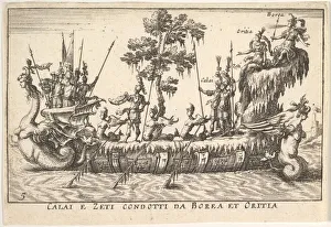 River Arno Prints: Calais and Zetes led by Boreas and Oreithyia (Calai e Zeti condotti da Borea et Oritia)