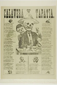 Spanish Text Prints: Calavera Tapatia, n.d. Creator: Manuel Manilla