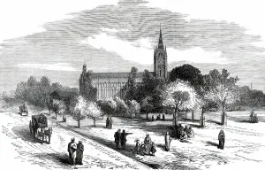 Calcutta Cathedral, from a sketch by one of our special artists, 1876. Creator: Unknown
