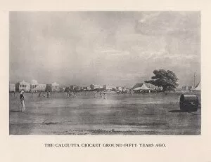 The Calcutta Cricket Ground, India, 1861 (1912)