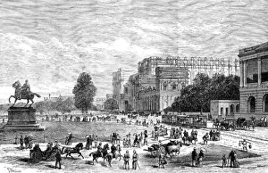 Visitor Prints: The Calcutta Exhibition, 1883. Creator: Unknown