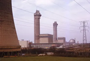 Nuclear Power Prints: Calder Hall Nuclear Power Station, Cumberland, UK, 20th century. Artist: CM Dixon
