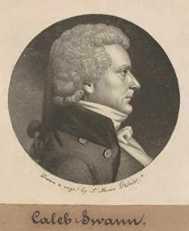 Paymaster General Prints: Caleb Swan, 1799. Creator: Charles Balthazar Julien Fevret de Saint-Memin