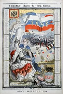 Patriotism Collection: Calendar for 1898. Artist: F Meaulle