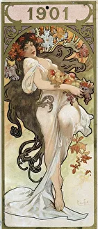 Calendar Prints: Calendar for the year 1901, c1900. Artist: Alphonse Mucha