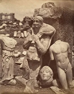 Acropolis Gallery: The Calf-Bearer and the Kritios Boy Shortly After Exhumation on the Acropolis; Danse