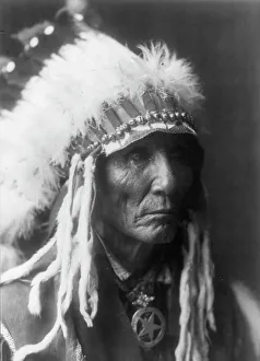 Oglala Prints: Calico - Oglala, head-and-shoulders portrait