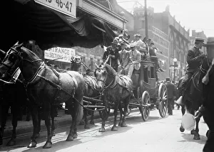 Roosevelt Teddy Prints: California delegates on stagecoach at the 1912 Republican National Convention held